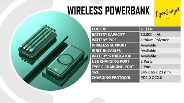 WIRELESS POWERBANK 30,000 mAh - Image 3