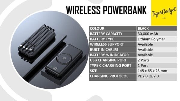 WIRELESS POWERBANK 30,000 mAh - Image 2