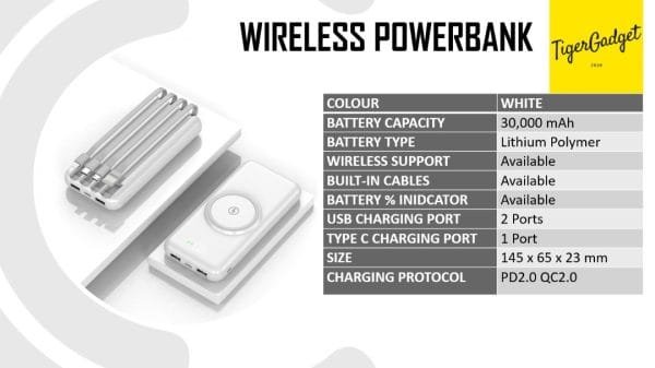WIRELESS POWERBANK 30,000 mAh - Image 4
