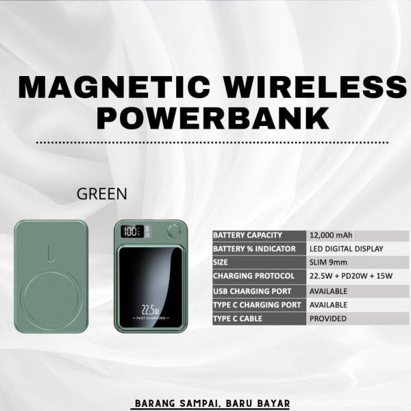 MAGNETIC WIRELESS POWERBANK 12,000 MAH - Image 3