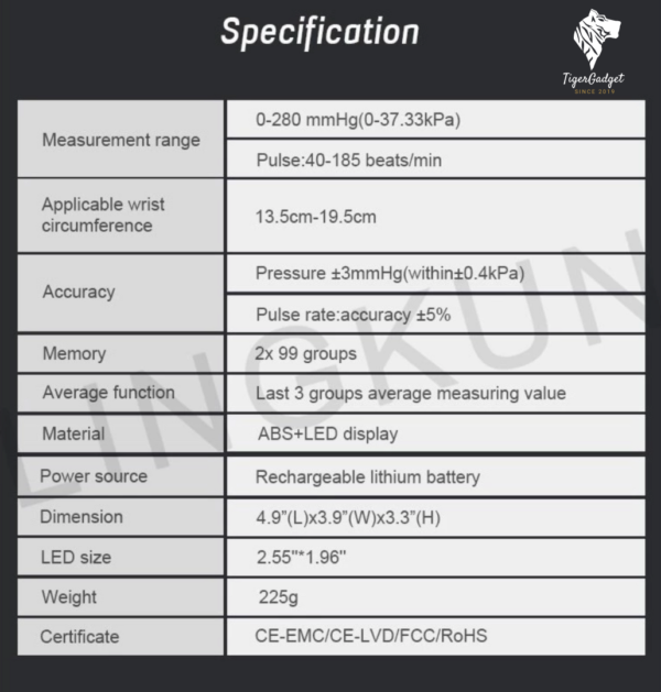 SMART WRIST BLOOD PRESSURE - Image 8